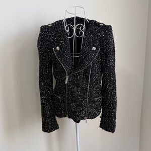 Zara Black Tweed Women's Blazer